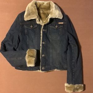 One Tuff Babe Denim Reversible Jacket Size M